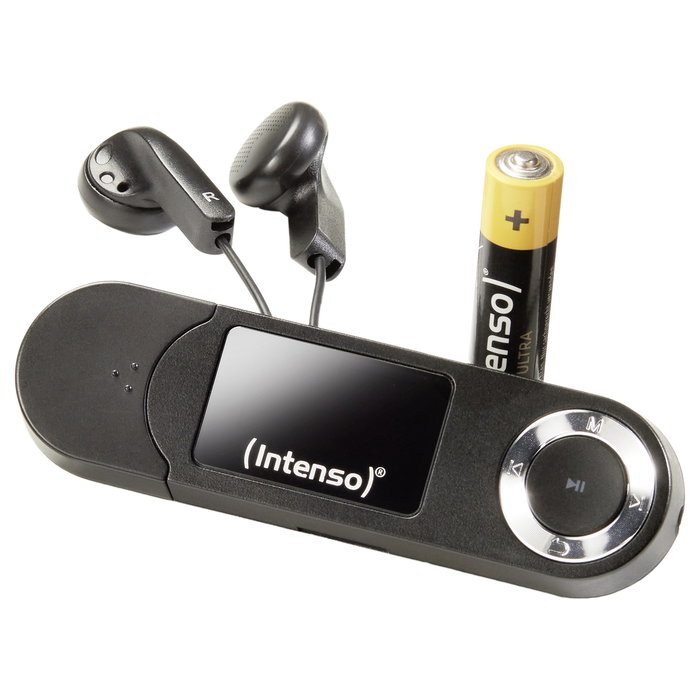 Intenso Reproductor de MP3 3601470 Music Walker - 16 GB, Pantalla LCD, Negro, Auriculares Incluidos