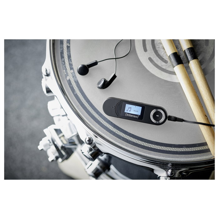 Intenso Reproductor de MP3 3601470 Music Walker - 16 GB, Pantalla LCD, Negro, Auriculares Incluidos