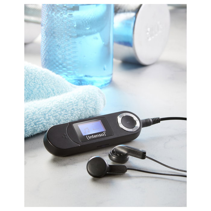 Intenso Reproductor de MP3 3601470 Music Walker - 16 GB, Pantalla LCD, Negro, Auriculares Incluidos