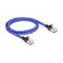 DeLOCK Cable de red RJ45 Cat.6A U/FTP Slim 1 m azul