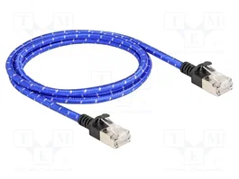 DeLOCK Cable de red Cat.6A U/FTP Slim 1 m azul