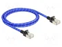 DeLOCK Cable de red Cat.6A U/FTP Slim 1 m azul