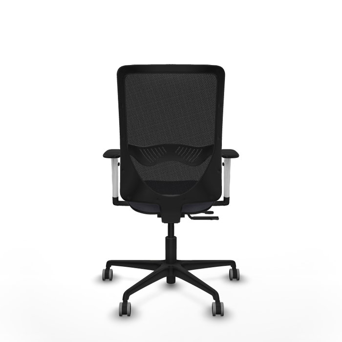 PIQUERAS Y CRESPO Silla de oficina Zulema con mecanismo Sincro/Traslack, Gris oscuro y Negro