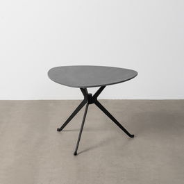 Mesa Centro Negro Piedra Sinterizada 60 X 60 X 45 cm