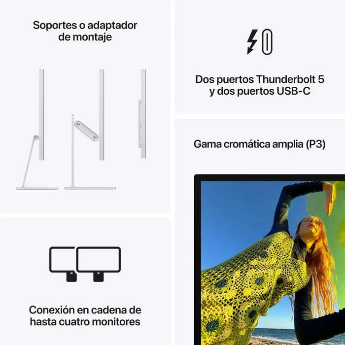 Apple Studio Display 27 pulgadas Cristal Nano texturizado con Soporte ajustable