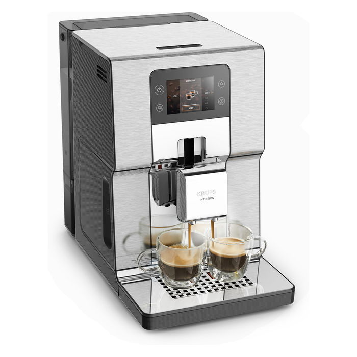 Krups EA 877 D Intuition Experience+ Máquina Espresso Automática 3 L Molinillo Integrado Negro Acero Pulido 1550W