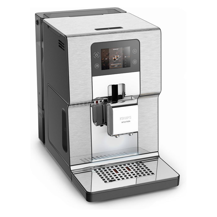 Krups EA 877 D Intuition Experience+ Máquina Espresso Automática 3 L Molinillo Integrado Negro Acero Pulido 1550W