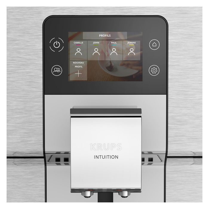 Krups EA 877 D Intuition Experience+ Máquina Espresso Automática 3 L Molinillo Integrado Negro Acero Pulido 1550W