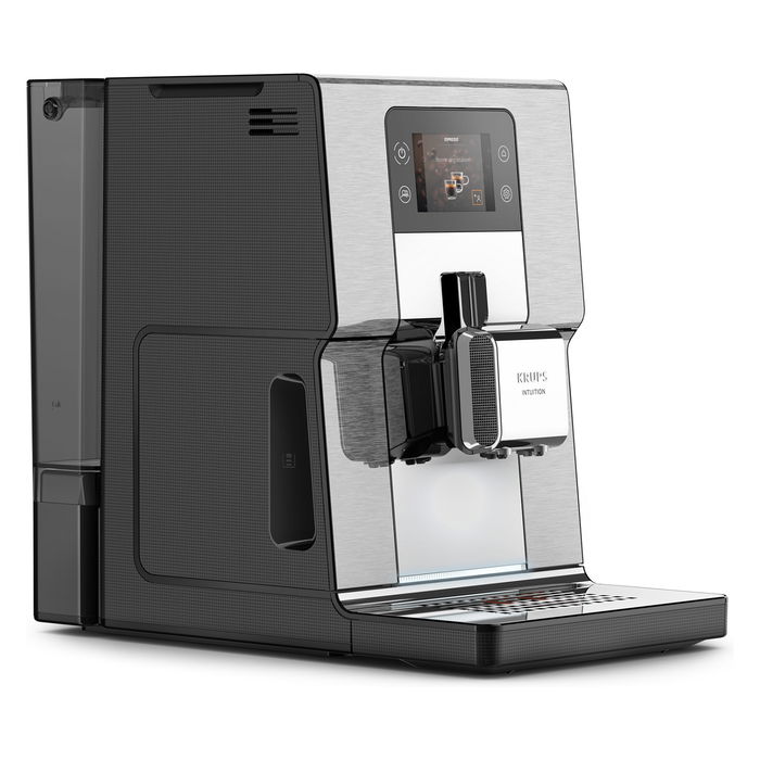 Krups EA 877 D Intuition Experience+ Máquina Espresso Automática 3 L Molinillo Integrado Negro Acero Pulido 1550W