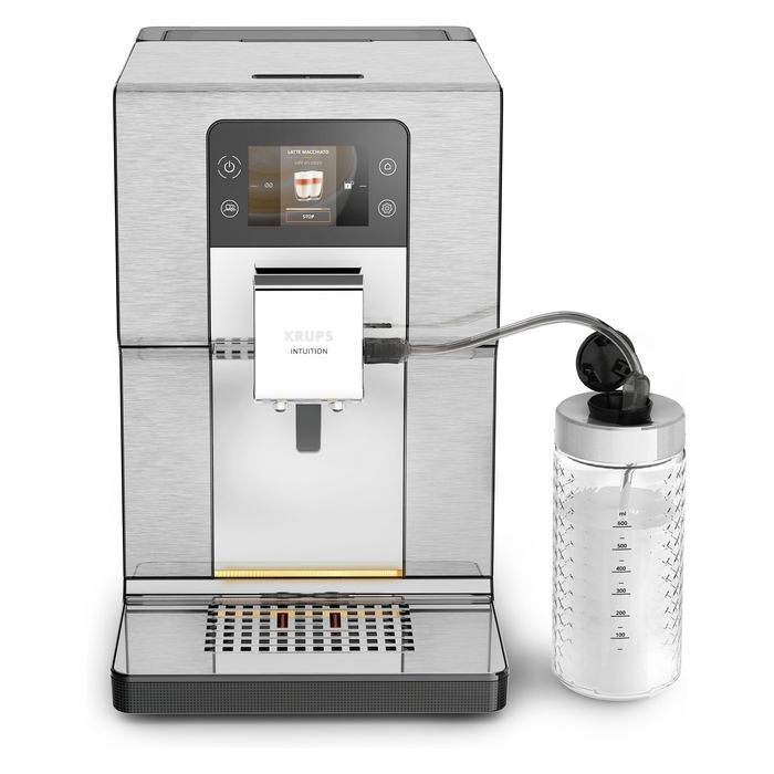 Krups EA 877 D Intuition Experience+ Máquina Espresso Automática 3 L Molinillo Integrado Negro Acero Pulido 1550W