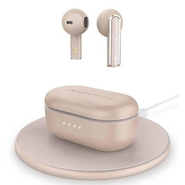 Energy Sistem Auriculares True Wireless Style 4 Ultra con Carga Inalámbrica Qi, Sensor Proximidad, BT 5.3, 25h Autonomía - Oro Rosa