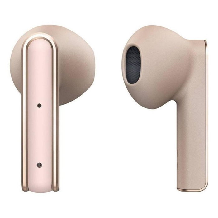 Energy Sistem Auriculares True Wireless Style 4 Ultra con Carga Inalámbrica Qi, Sensor Proximidad, BT 5.3, 25h Autonomía - Oro Rosa