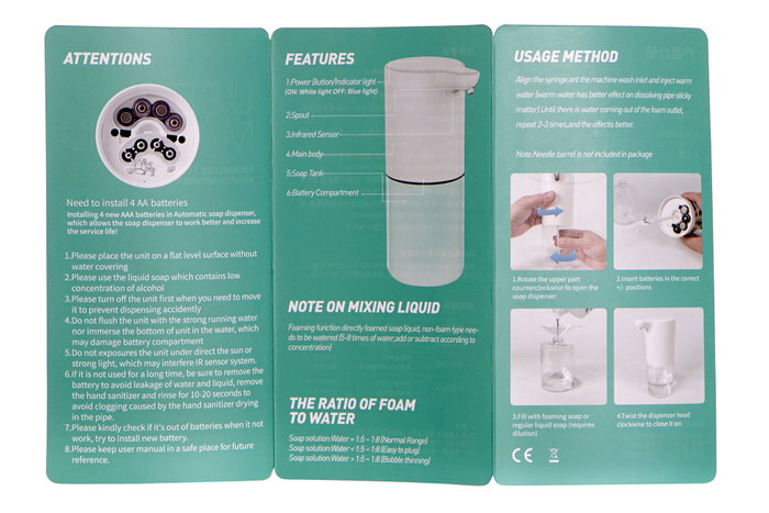 DKD Home Decor Dosificador Automático de Plástico 320 ml DKD Home Decor Dosificador Automático de Plástico 320 ml