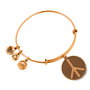 Alex And Ani Pulsera con Símbolo de Paz en Dorado
