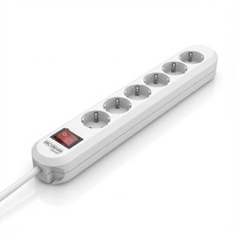 Bachmann SMART Steckdosenleiste 6x Schutzkontakt weiss 3m Regleta Enchufes