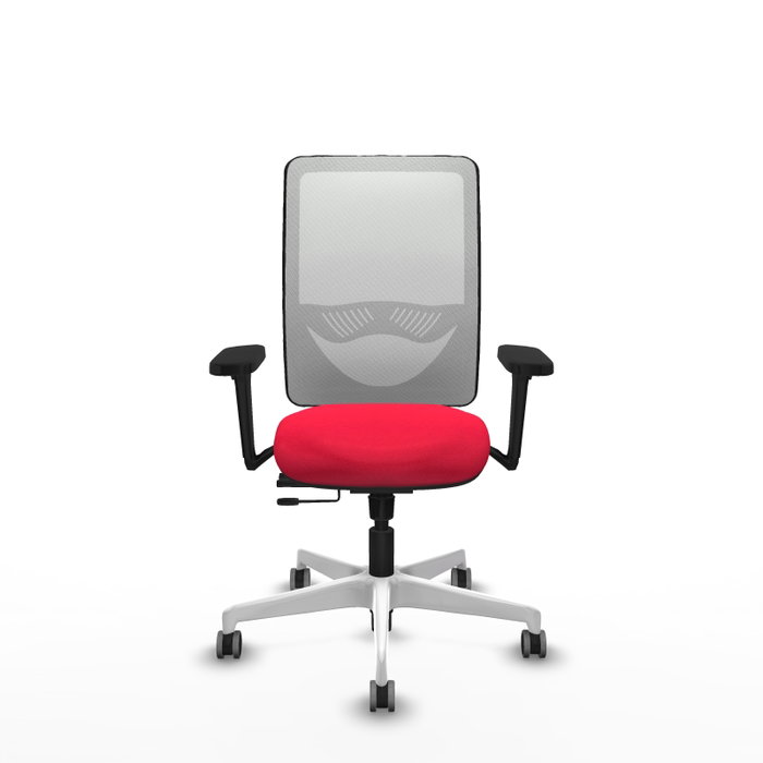 PIQUERAS Y CRESPO Silla de oficina Zulema con mecanismo Sincro/Traslack, Rojo y Blanco PIQUERAS Y CRESPO Silla de oficina Zulema con mecanismo Sincro/Traslack, Rojo y Blanco