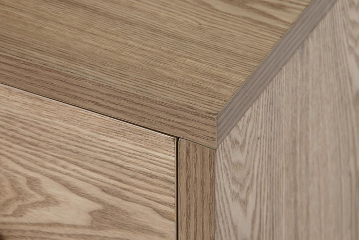 DKD Home Decor Mesita de Noche Oriental Natural Dorado 40 x 50 x 40 cm con 2 Cajones