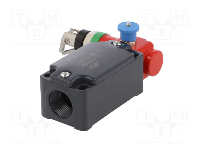 PIZZATO ELETTRICA Interruptor de seguridad de cuerda FD, unilateral, gris