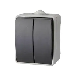 Aquatop AUC4004282496724 Interruptor Doble Bidireccional IP54 Resistente al Agua y al Polvo