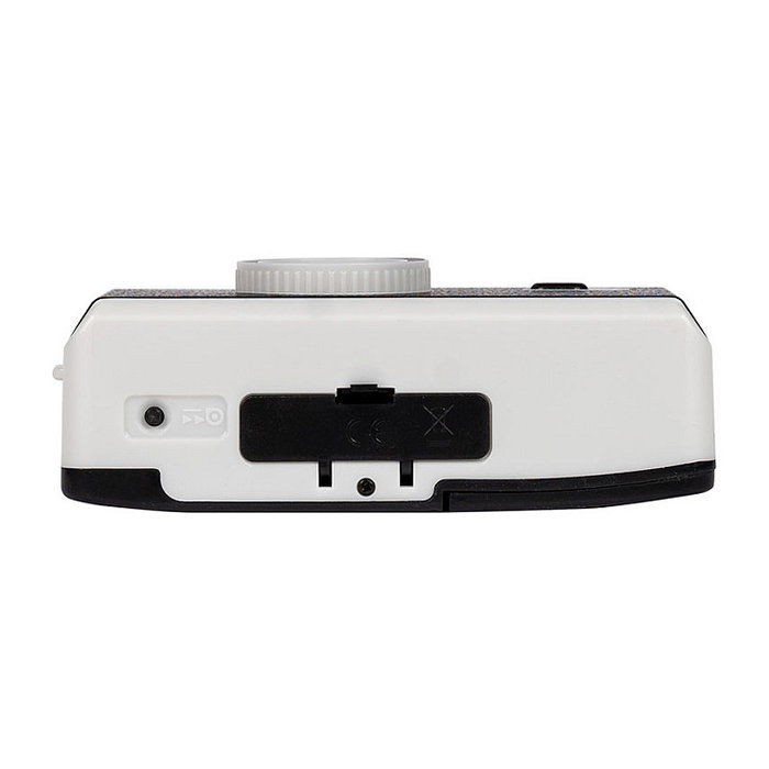 Ilford Sprite 35 II - Cámara Analógica Compacta de 35 mm, Negro y Plata, con Flash Integrado