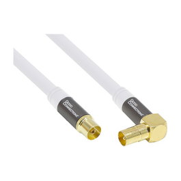 GoodConnections Cable de antena SmartFLEX blanco 1m