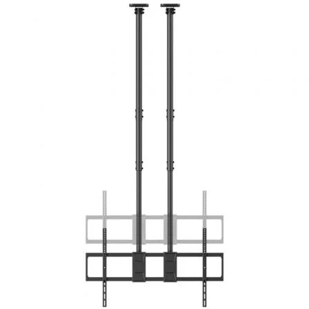 Aisens Soporte de Techo TV CT120TLE-395 Giratorio Inclinable Nivelable para Pantallas de 60-120" hasta 120kg Negro
