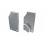 Tapón Final Perfíl Tipo I6 (Cristal 6mm) - Aluminio-Plata- Izquierda - Con Agujero