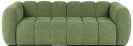 DKD Home Decor Sofá de Madera y Poliéster Verde
