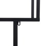 Ixia Estantería Negro Metal-Cristal 65 x 25 x 110 cm