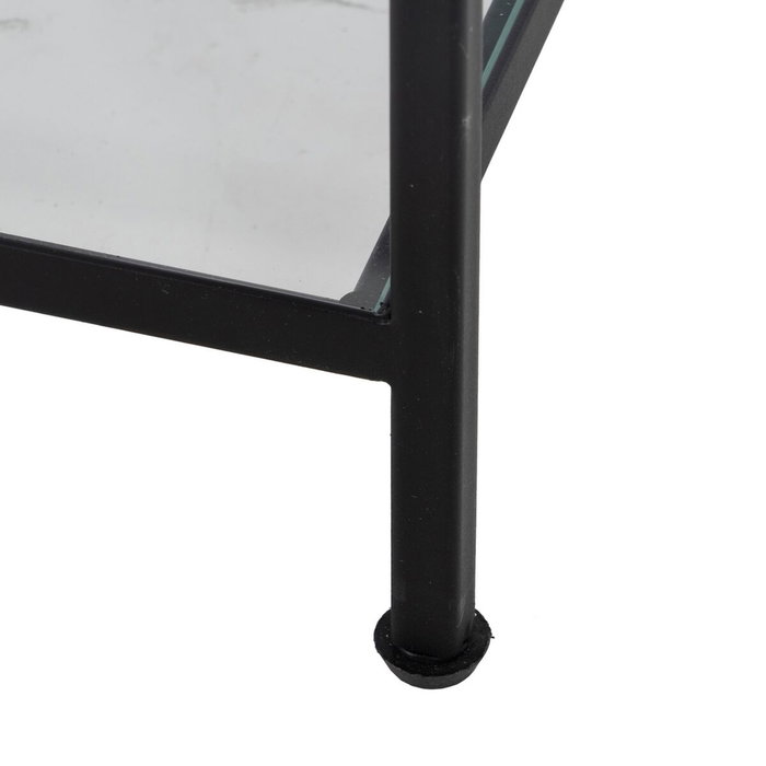 Ixia Estantería Negro Metal-Cristal 65 x 25 x 110 cm