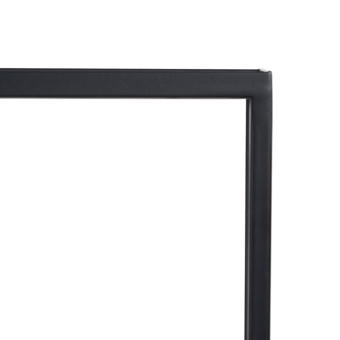 Ixia Estantería Negro Metal-Cristal 65 x 25 x 110 cm