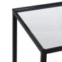 Ixia Estantería Negro Metal-Cristal 65 x 25 x 110 cm