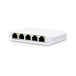Ubiquiti Networks UniFi Switch Flex Mini USW-Flex-Mini-5 - Pack de 5 Interruptores Gestionados, Gigabit Ethernet (10/100/1000) y Alimentación PoE
