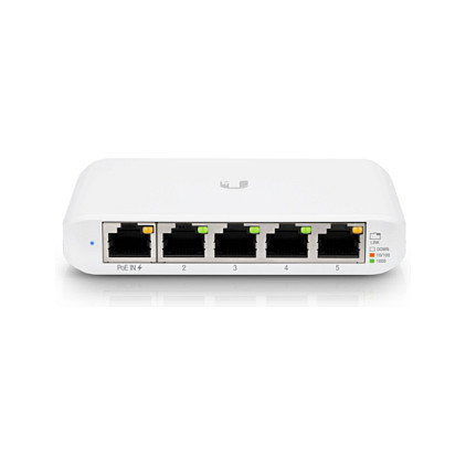 Ubiquiti Networks UniFi Switch Flex Mini USW-Flex-Mini-5 - Pack de 5 Interruptores Gestionados, Gigabit Ethernet (10/100/1000) y Alimentación PoE