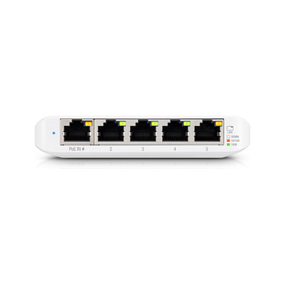 Ubiquiti Networks UniFi Switch Flex Mini USW-Flex-Mini-5 - Pack de 5 Interruptores Gestionados, Gigabit Ethernet (10/100/1000) y Alimentación PoE