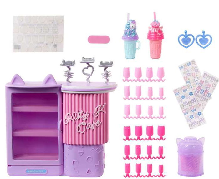 MGA L.O.L. Surprise OMG Sweet Nails en el Café de Kitty K Muñeca 31.75x21.92x26.27 cm