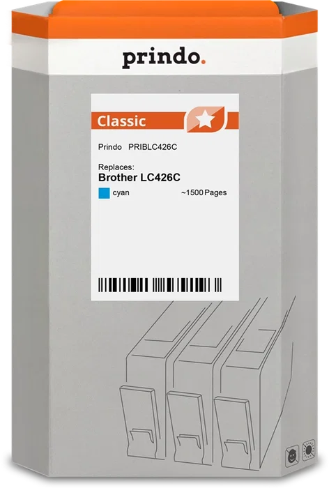 Prindo Cartucho de tinta cian PRIBLC426C Classic Prindo Cartucho de tinta cian PRIBLC426C Classic