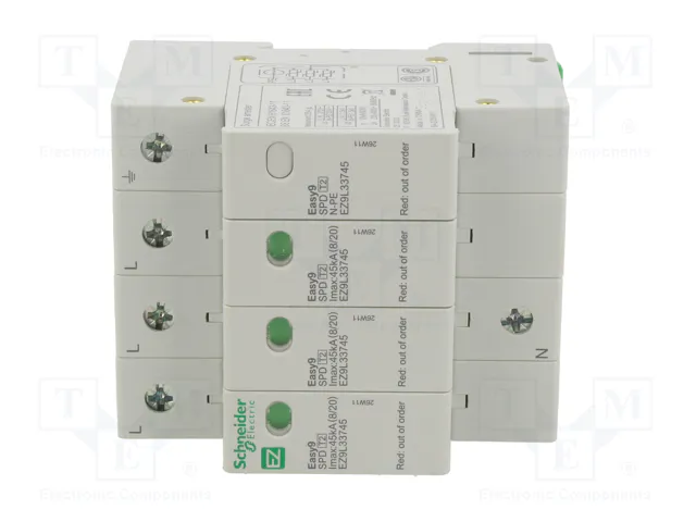 SCHNEIDER ELECTRIC Limitador de sobretensiones Easy9 EZ 3+N