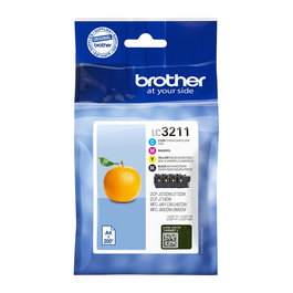 Brother Tinte Value Pack LC-3211 - Negro, Cian, Magenta, Amarillo