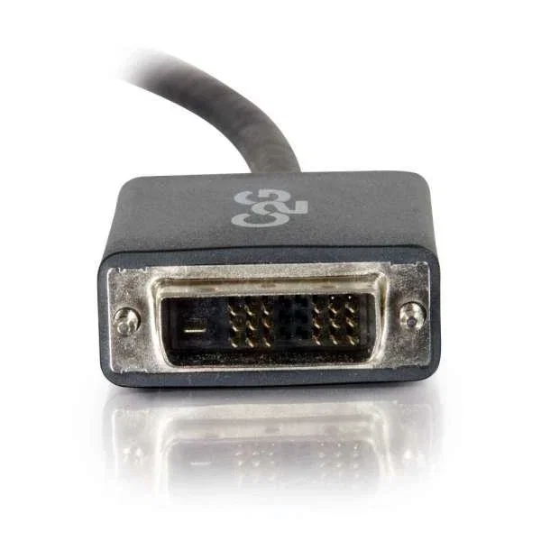 C2G 84329 Cable Adaptador DisplayPort Macho a DVI-D Single Link Macho de 2 Metros, Negro, Resolución 1920x1200