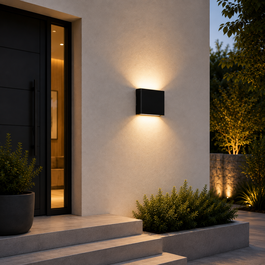 Aplique LED Medford Negro 2x3W