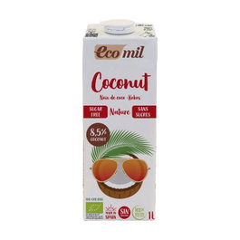 Ecomil Bebida de Coco Bio Sin Azúcar 1L - Alternativa Vegetal
