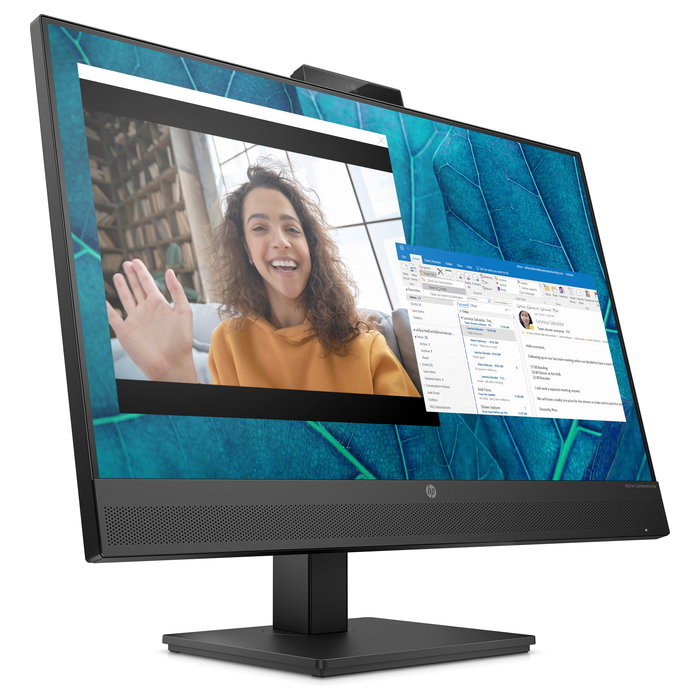 HP M27m Monitor Conferencias 27" Full HD IPS 75Hz, 5ms, USB-C, HDMI, DisplayPort, Altavoces y Cámara 5MP Incorporados, Negro
