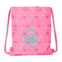 Bolsa Mochila con Cuerdas Benetton Heart Rosa 35 x 40 x 1 cm