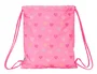 Bolsa Mochila con Cuerdas Benetton Heart Rosa 35 x 40 x 1 cm
