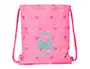 Bolsa Mochila con Cuerdas Benetton Heart Rosa 35 x 40 x 1 cm