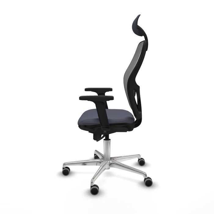PIQUERAS Y CRESPO Silla de oficina Jorquera con mecanismo Sincro, tela gris oscuro y malla gris PIQUERAS Y CRESPO Silla de oficina Jorquera con mecanismo Sincro, tela gris oscuro y malla gris