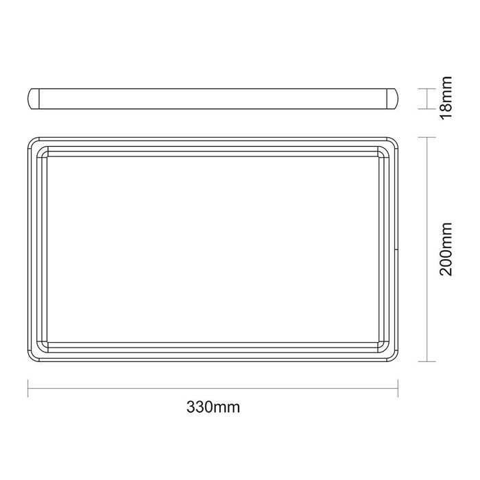 Tramontina Tabla de corte de madera de teca, acabado natural, 34 x 23,3 x 1,8 cm