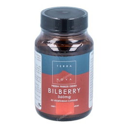 Terranova Mirtilo 360 mg, 50 cápsulas
