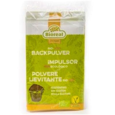 BIOREAL Impulsor Pastelería Ecológico para Bizcochos y Repostería, Sin Gluten, Vegano, Sin Fosfatos, 3 Uds x 15 g BIOREAL Impulsor Pastelería Ecológico para Bizcochos y Repostería, Sin Gluten, Vegano, Sin Fosfatos, 3 Uds x 15 g